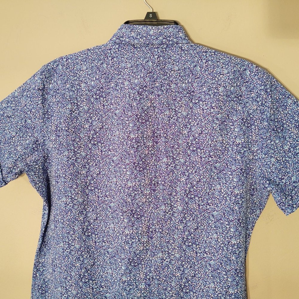 APT. 9 PREMIER FLEX UNTUCKED STANDARD FIT MEN SHORT SLEEVE CASUAL DRESS SHIRT- S - Picture 6 of 6